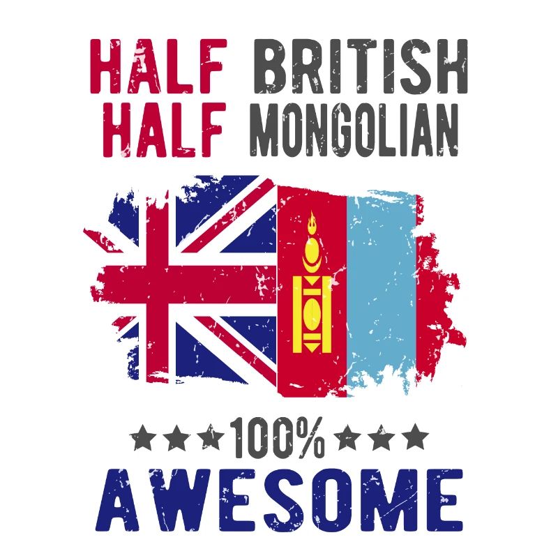 Moitié britannique moitié mongol