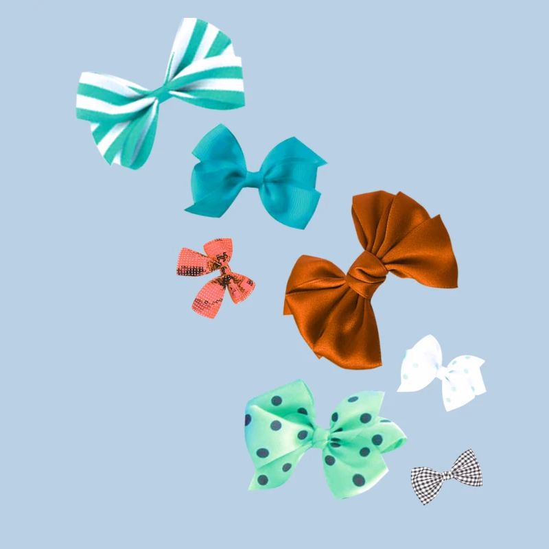 Bows, colorful bows, bow tie, check pattern