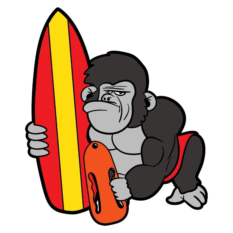 Gorilla Lifeguard Surfing Surfboard Planche de surf