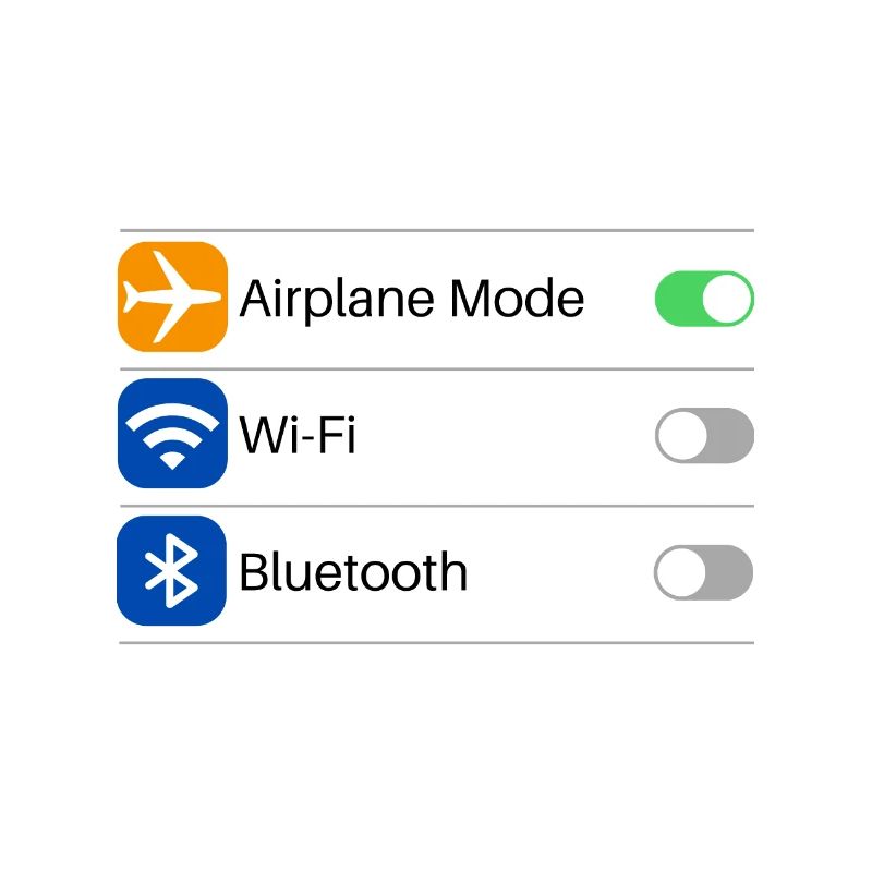Flugmodus Einstellung