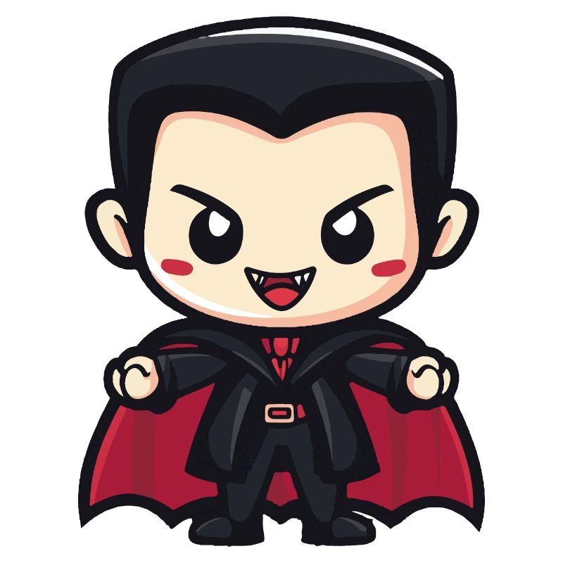 Vampire Halloween Cute Comic