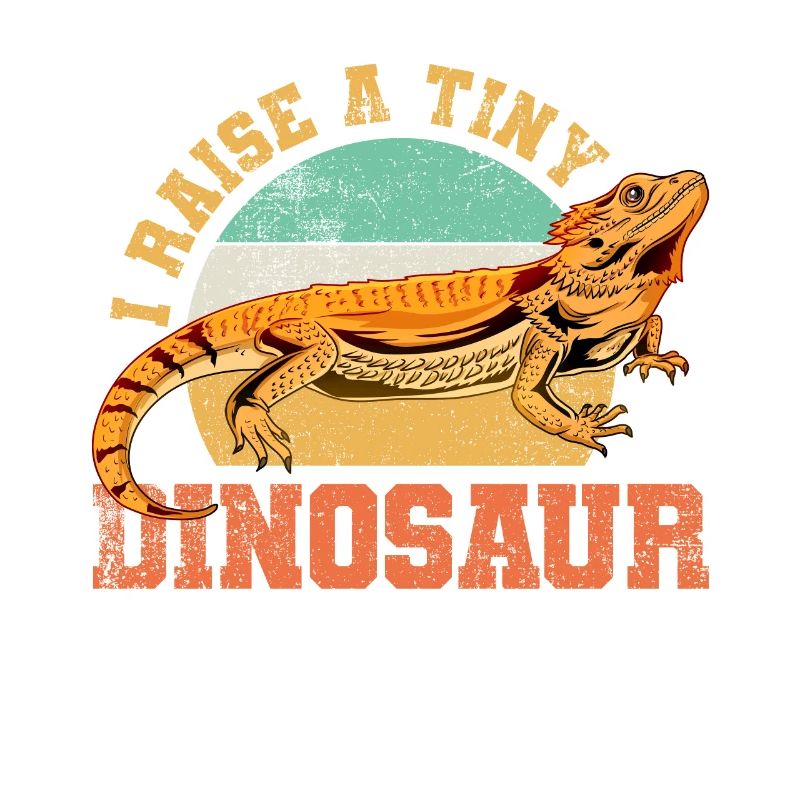 Bartagame Eidechse Reptil Vintage