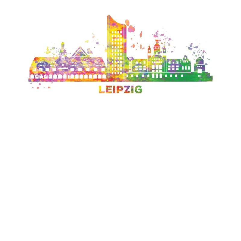 Leipzig Skyline Coloré Leipzig Uniriese