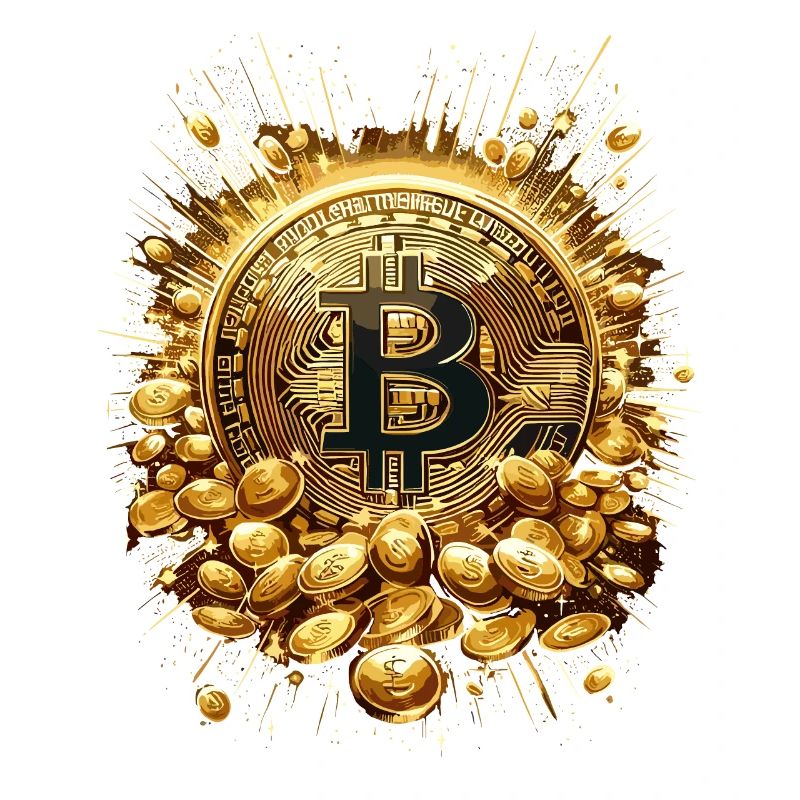 Explosion de Bitcoin Crypto Enthousiastes