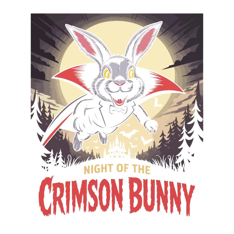 Nacht des Crimson Bunny - Hasendesign