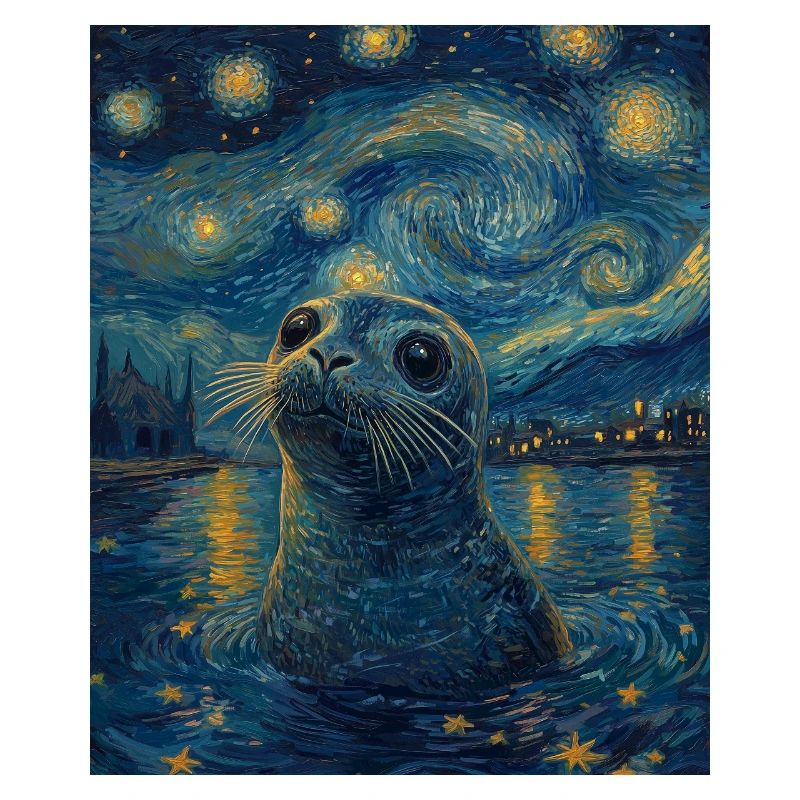 Robbe Van Gogh Style Starry Night