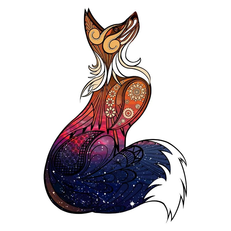 Cosmic Mandala Fox