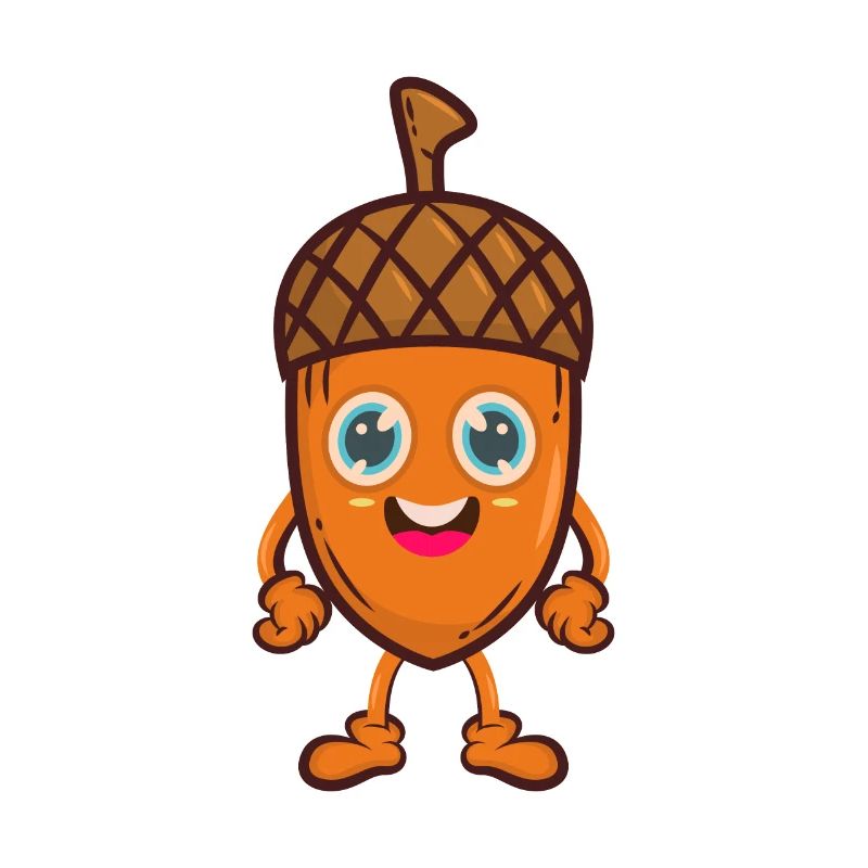 Eichel Eiche Baum Comic