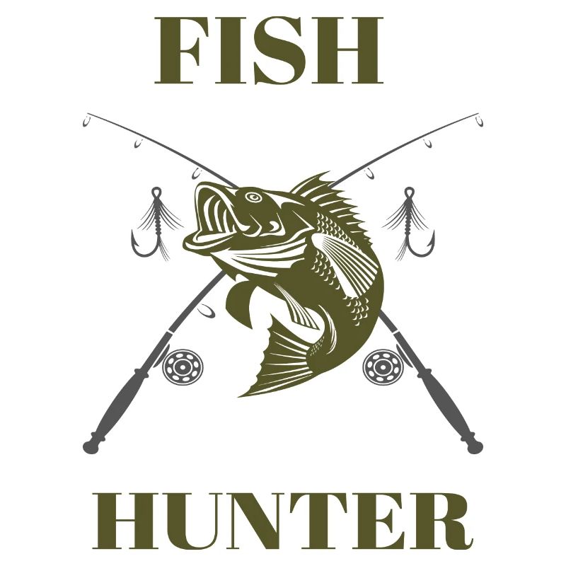 Fish Hunter Tshirt Angler Gift
