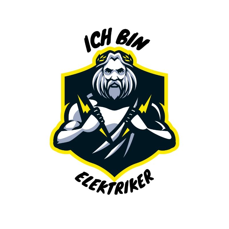 Ich bin Elektriker - Wikinger mit Blitz