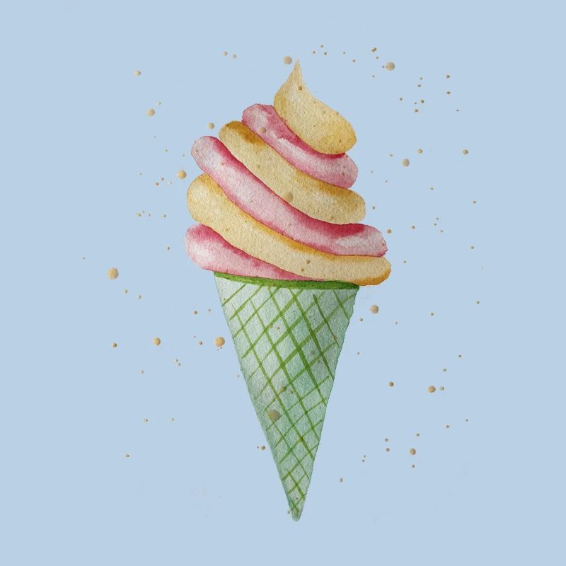 Softeis mit Sprinkles