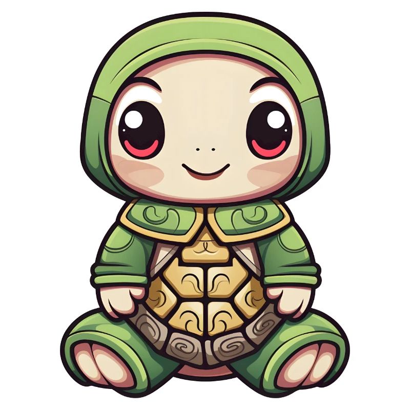 Turtle Design Green Yellow