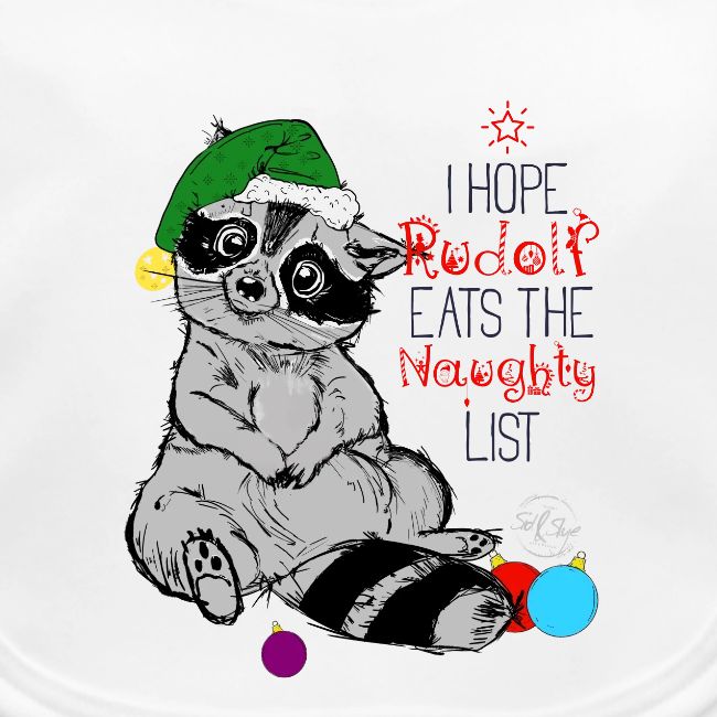 Lustiger Waschbär mit Spruch 2