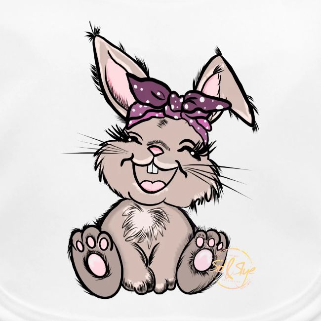 Süßer Hase mit Schleife