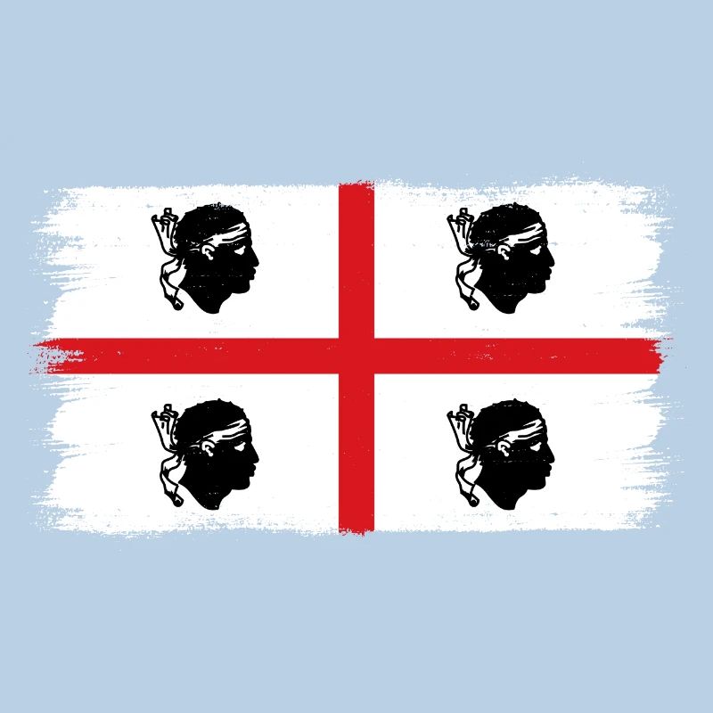 Drapeau de la Sardaigne Drapeau sarde Drapeau de la Sardaigne