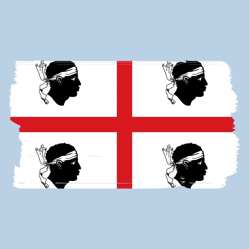 Drapeau de la Sardaigne Drapeau sarde Drapeau de la Sardaigne