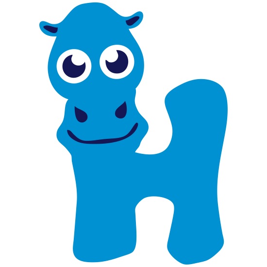 hippopotamus letter h animals' Baby Bib | Spreadshirt
