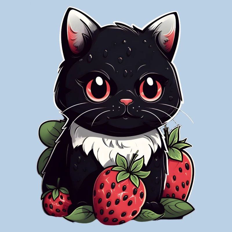Ragamuffin Erdbeere Katze Geschenk