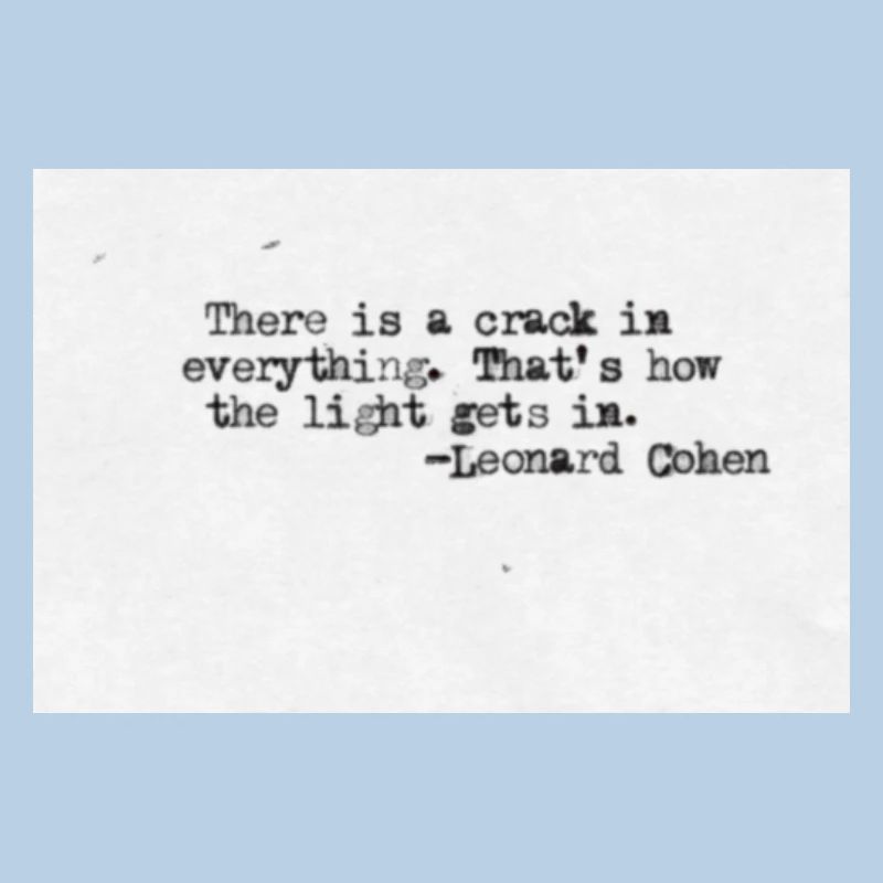 Quotedesign - Leonard Cohen