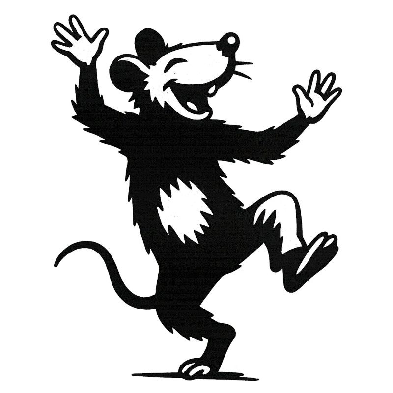 Cheerful dancing mouse