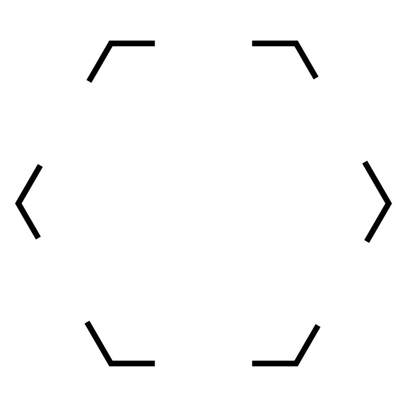 Hexagone pointillé