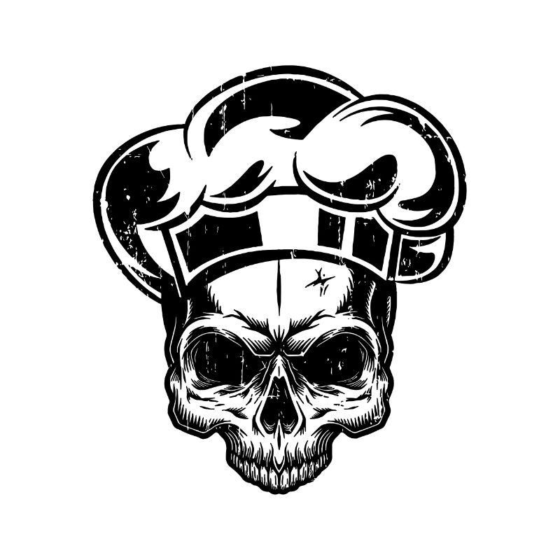 Koch Skull Chef's Hat