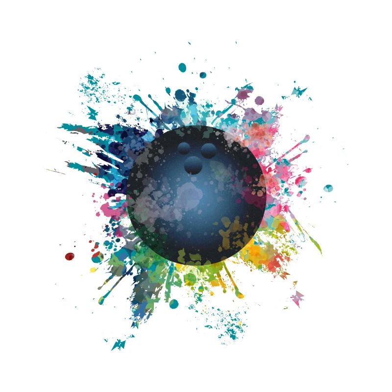 Aqueuse explosion de couleur Splash Pins Boule de Bowling