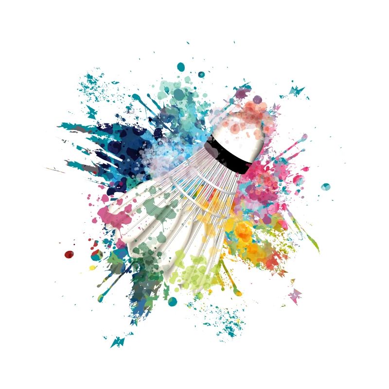 WaterFabe Color Explosion Splash Design Feather Ball