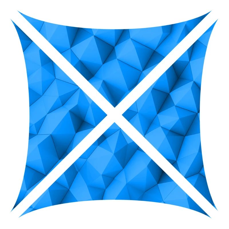 Conception de polygone abstrait bleu