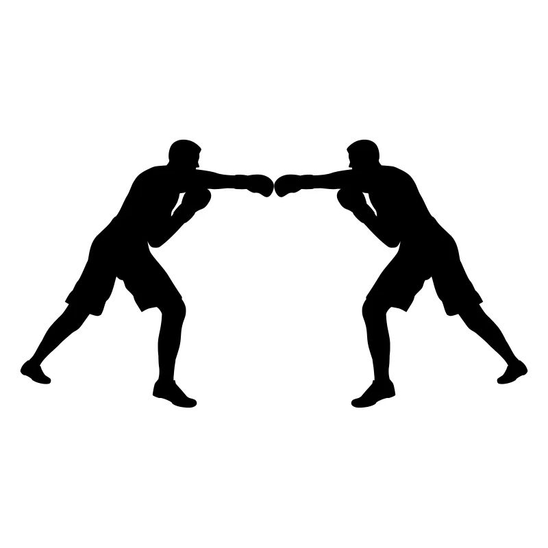 L’unité par les couleurs ! Deux figurines de boxe colorées dans le Gle