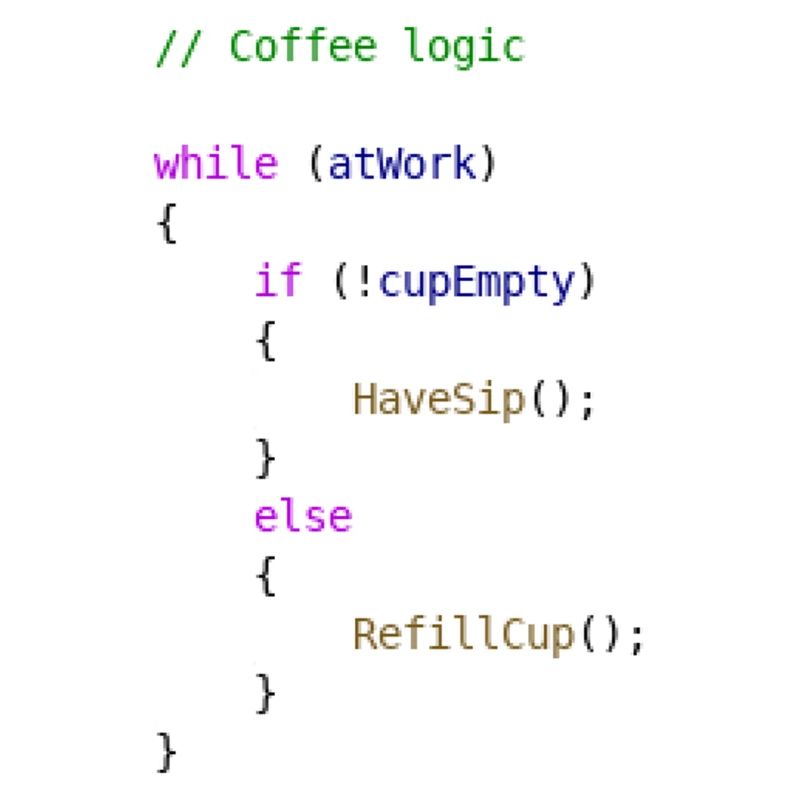 Idée cadeau programmeur logique café