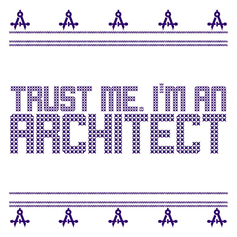 Architecte laid noël pull, professions zirkel
