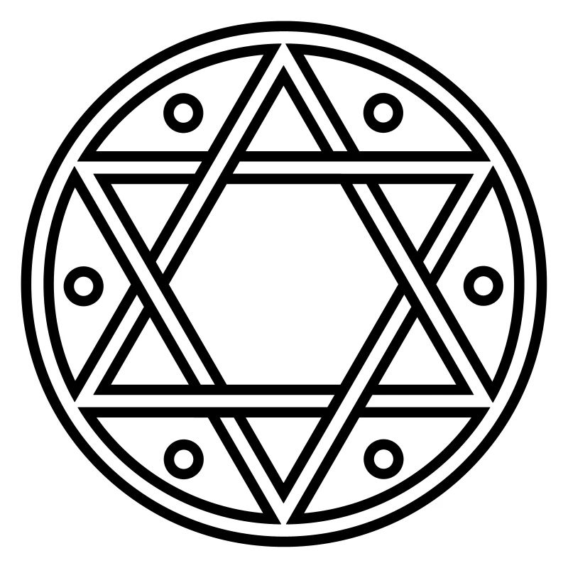 ✡ Hexagram, Magic, Merkaba, David Star, Solomon