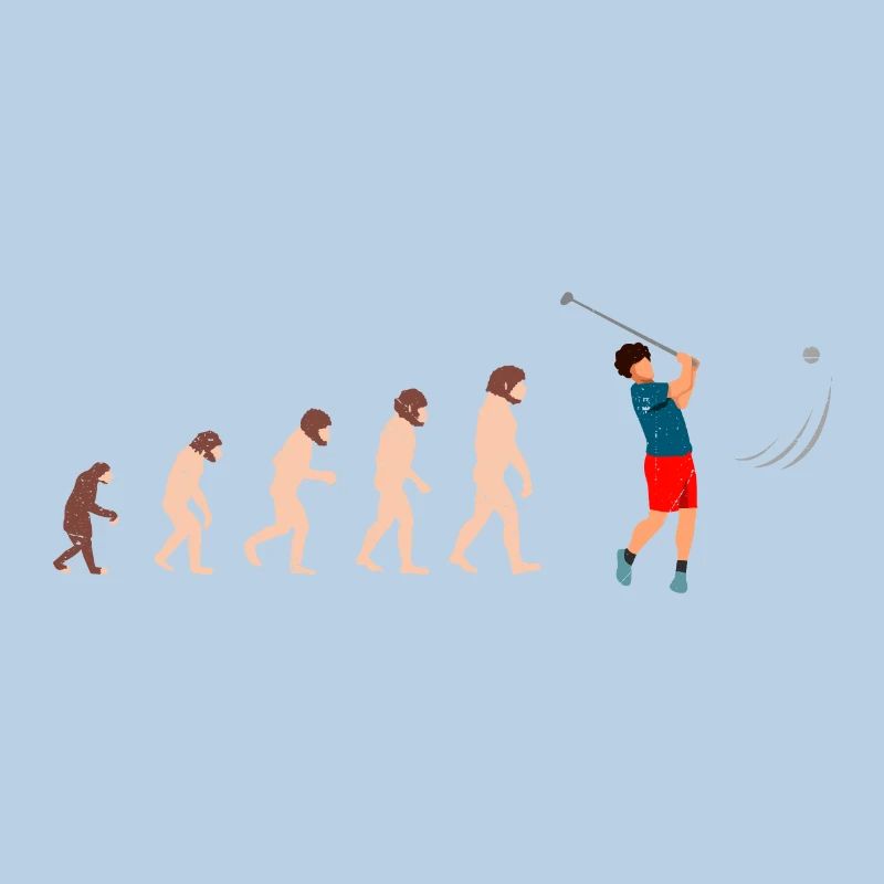 Evolution Golf Golfer Geschenkidee