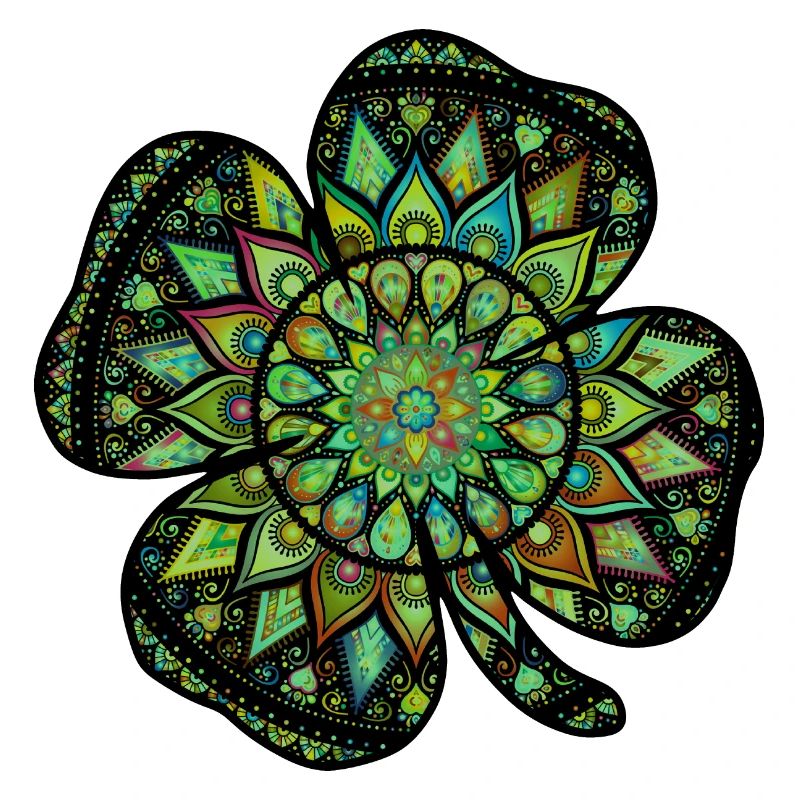 Mandala de shamrock de la Saint-Patrick