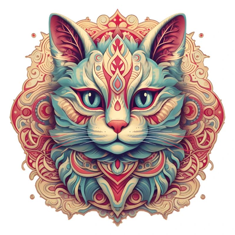 Mandala-Katze