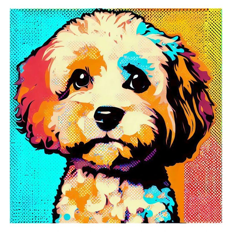 Cavapoo Pop Art