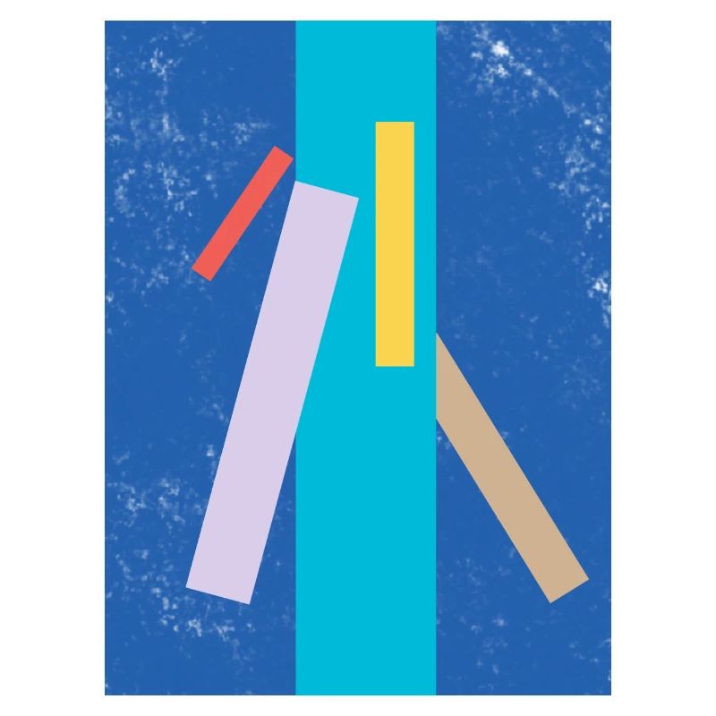 Abstract color and line pattern