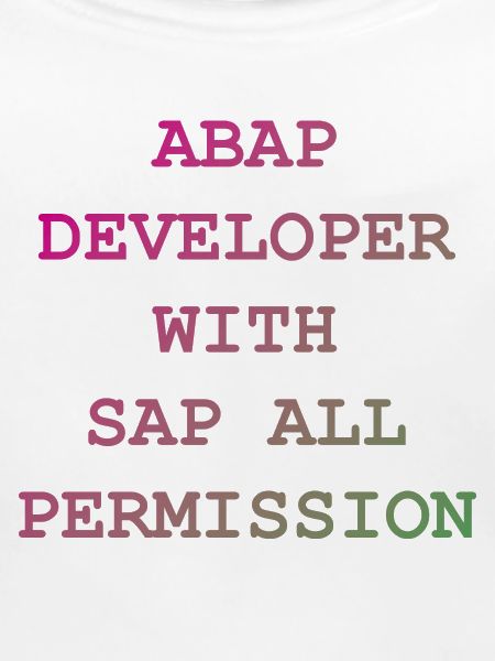 ABAP SAP Developer! Geschenkidee