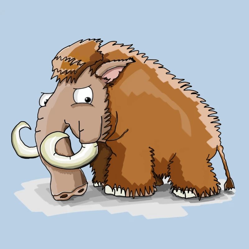 Grumpy mammoth! Gift idea
