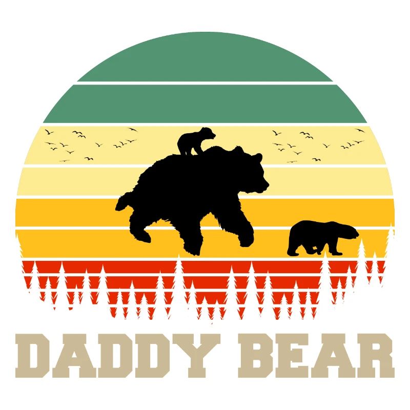 Daddy Bear climb the Mountain in Forest der Bär