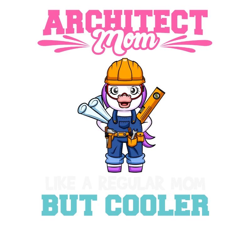 Architecte Maman comme une maman régulière mais plus cool