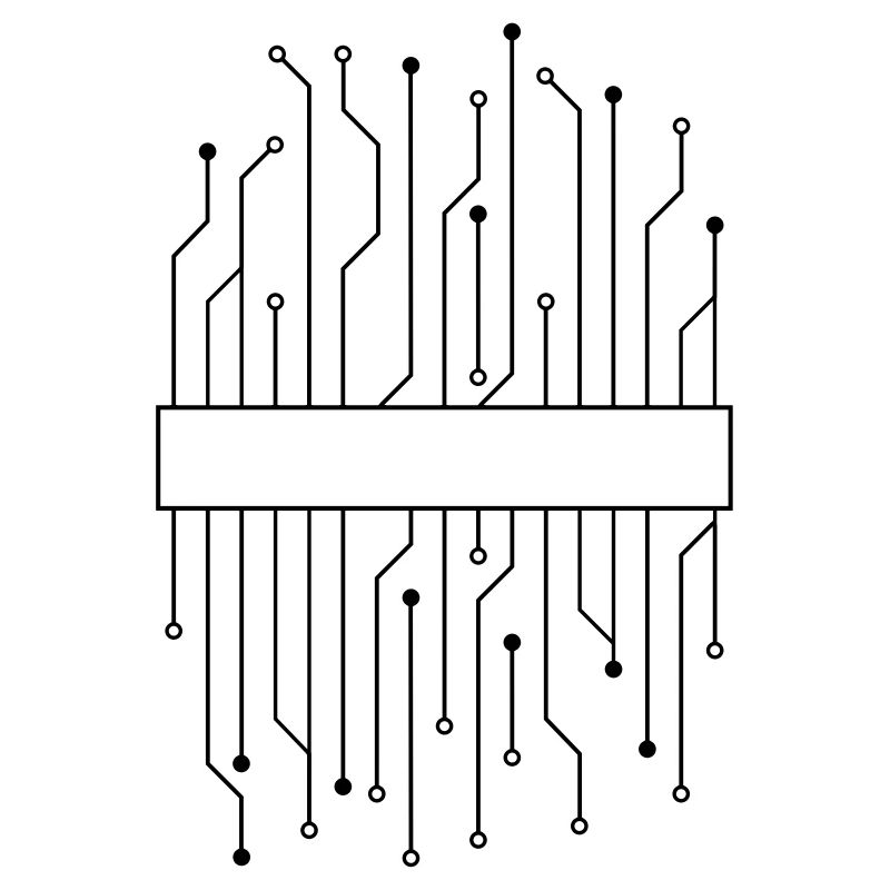 shield frame text circuit wire data microch