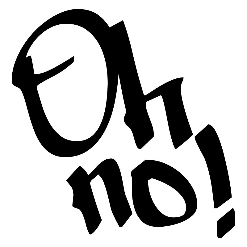 Oh non, oh non! Graffiti, couleur de conception modifiable