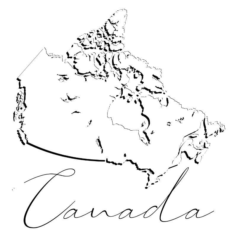 Canada map - shadow EN