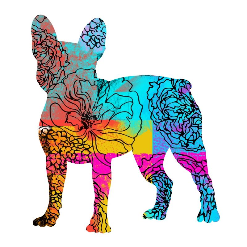 Bouledogue Français Fleurs De Chien