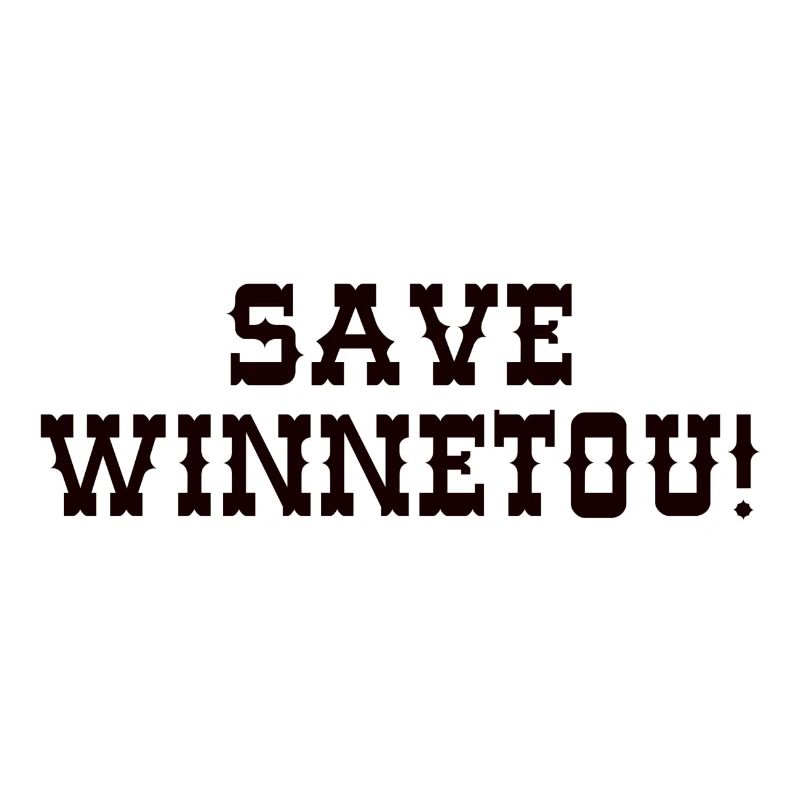 save winnetou,font,typo,black,western