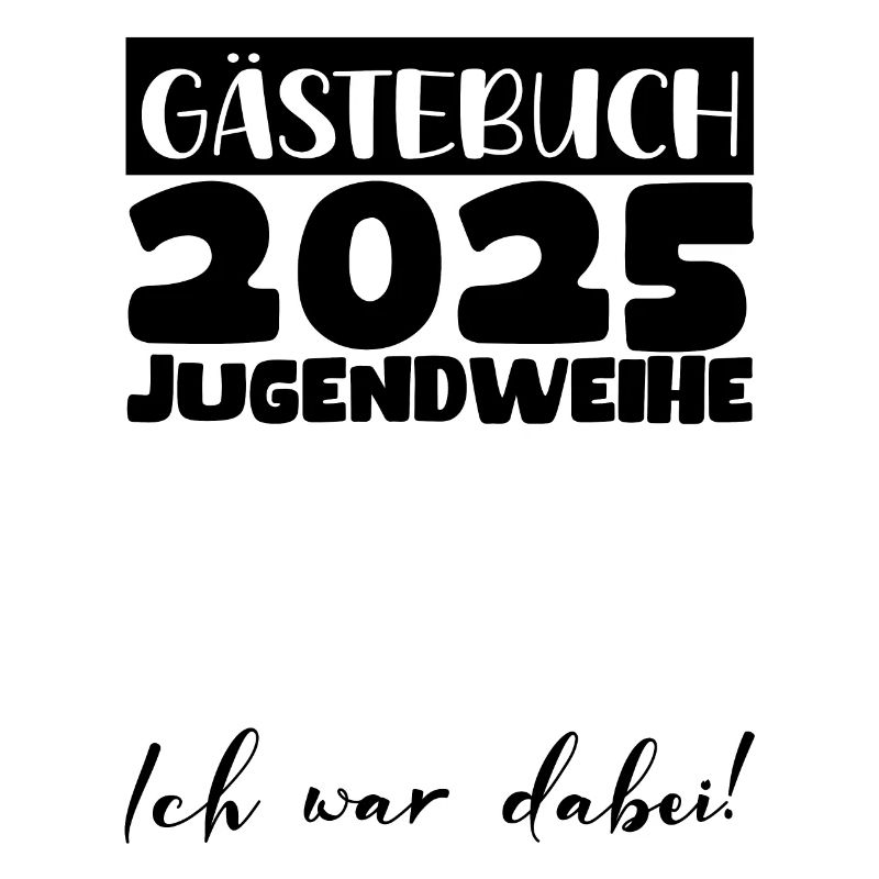 Jugendweihe 2025 Gästebuch Geschenk Mädchen Jungen