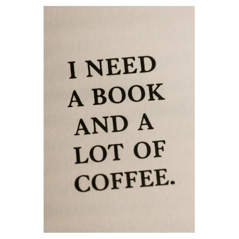 I need a book and coffee