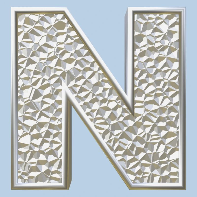 N, lettre, lettre N, initiale, initiale N, monogramme,